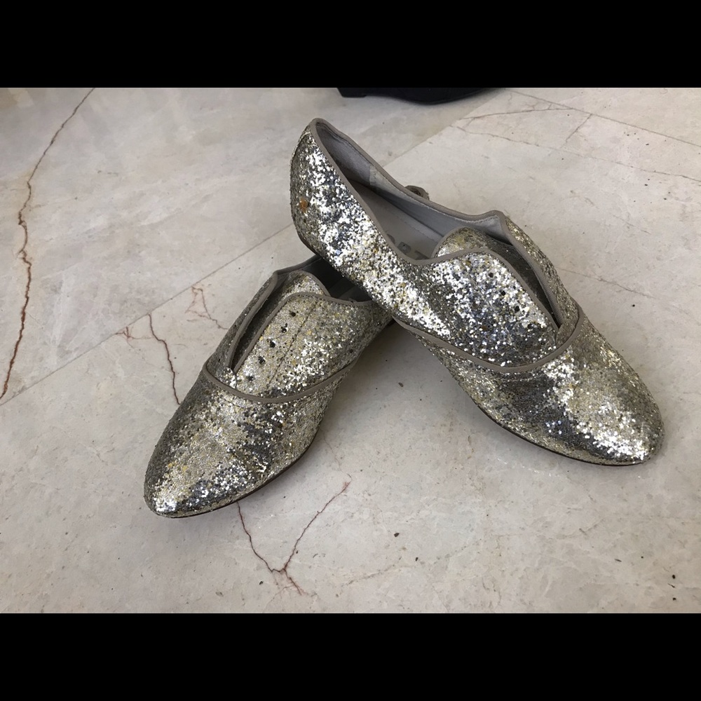 Gold glitter Raport loafers